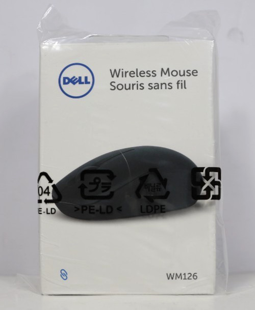 NEW- Dell Wireless Mouse WM126 NNP0G USB Receiver Optical Black