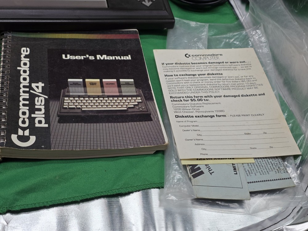 Commodore Plus/4 Vintage Home Computer with Box, Accessories, Manuals