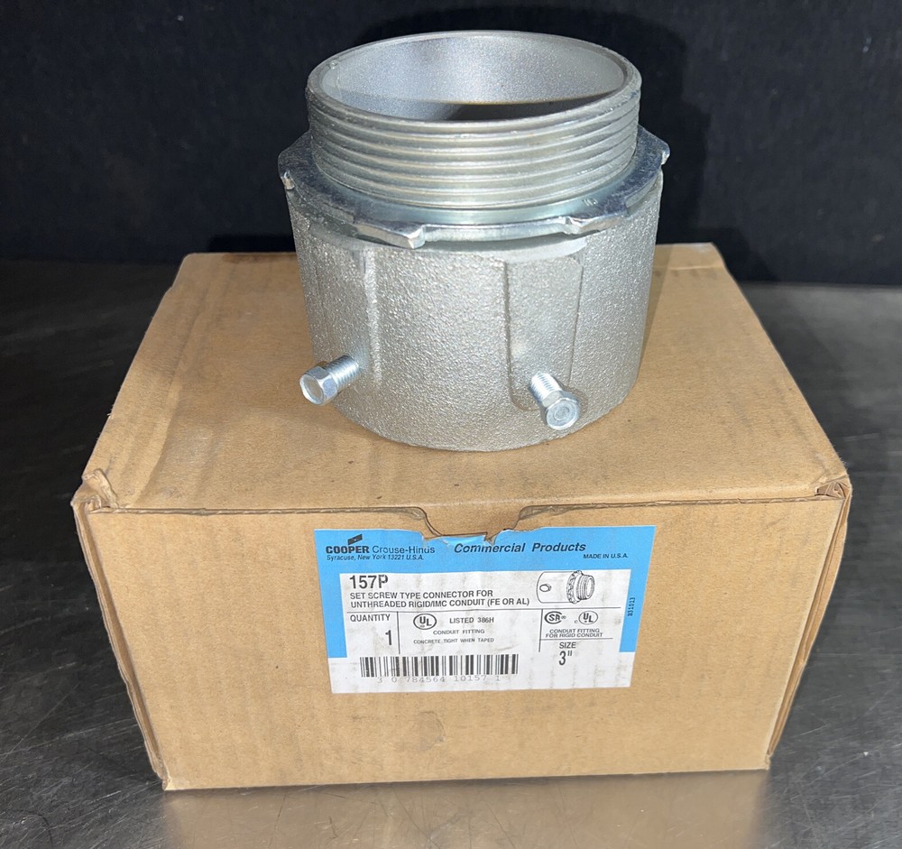 Nos Surplus Copper Crouse-Hinds 157P Set Screw Type Connector 3”