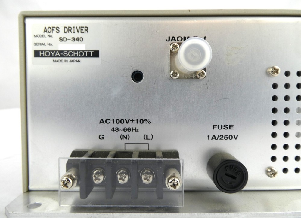 Hoya-Schott SD-340 AOFS Driver Working Surplus