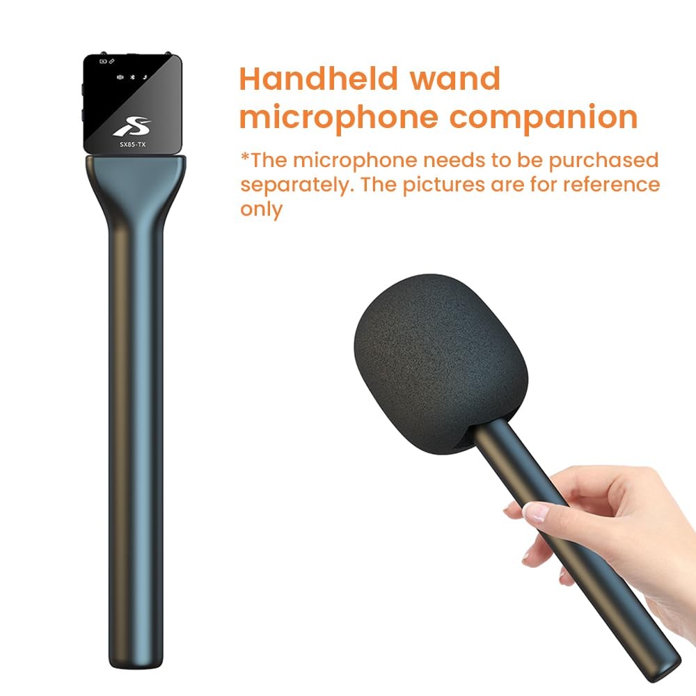 Mic Handle for DJI RODE Microphone Handheld Stand Wireless GO, Interview...