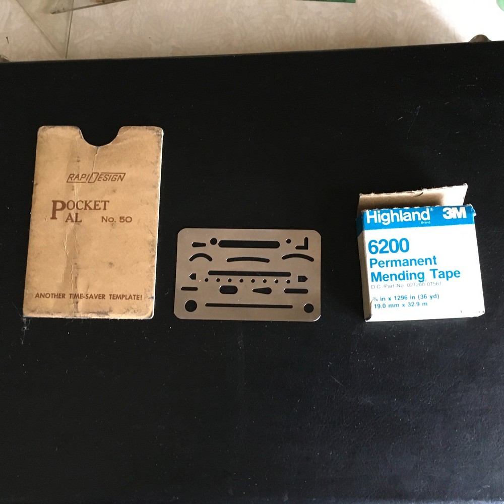 Professional Drafting Tools with Black carrying case and many tools