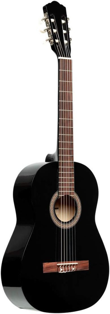 6 String Classical Guitar, Right, Black, Full (SCL50-BLK)