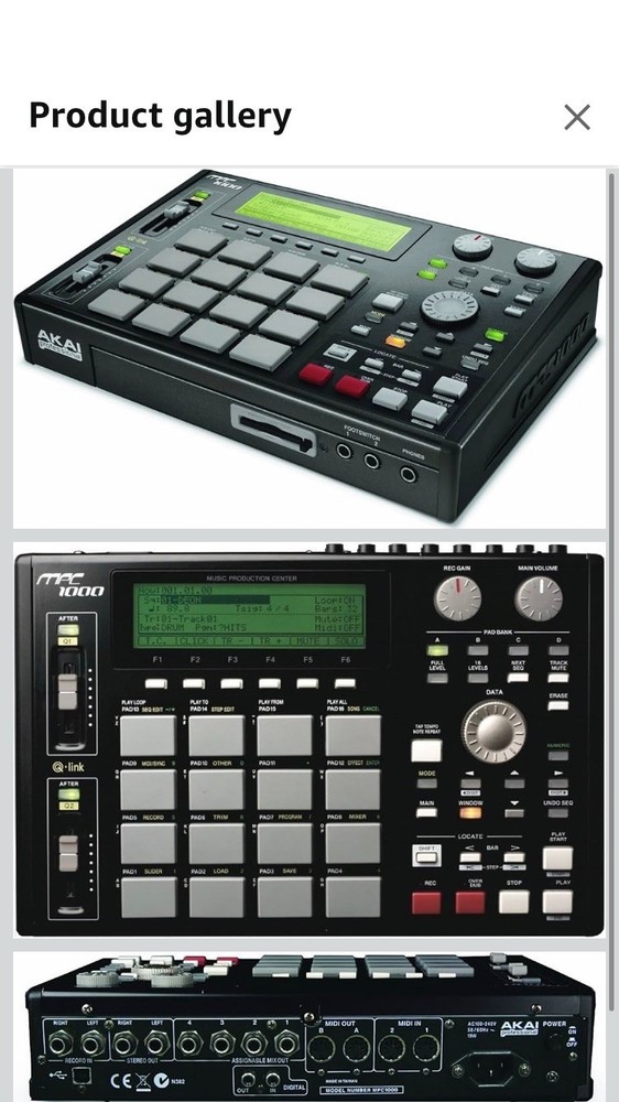 AKAI professional MPC1000 128MB Sampler Sequencer and Drum Machine - Black