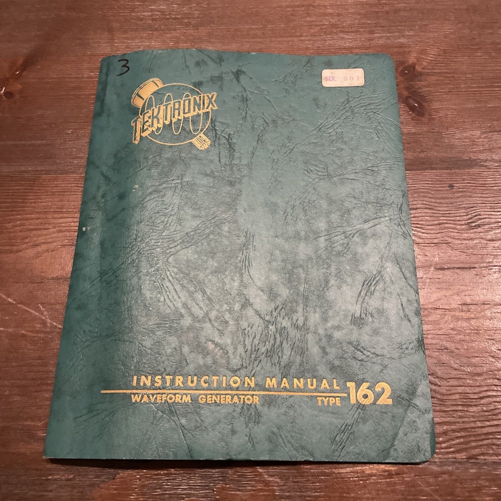 Tektronix Type 162 Waveform Generator Instruction Manual