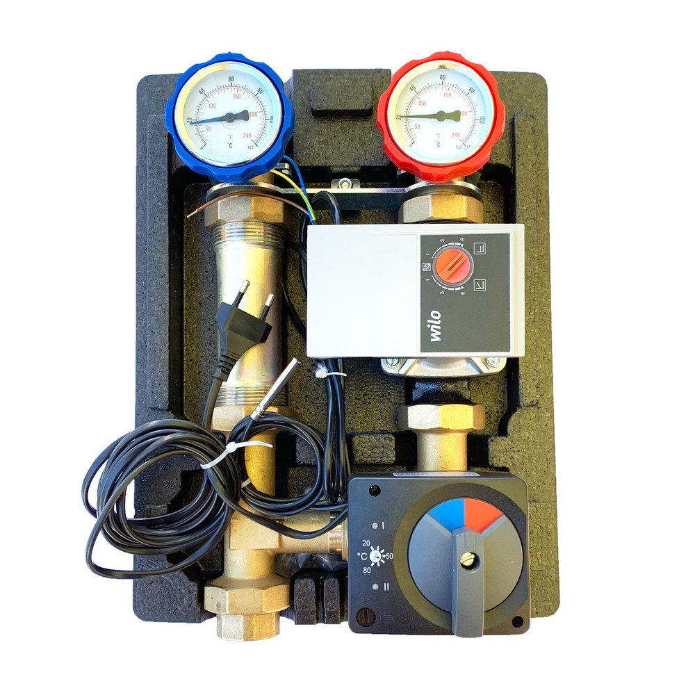 Environ Floor Heating Circuit DN 25 with 3-Way Mixer 20-80 °C Fixed Value