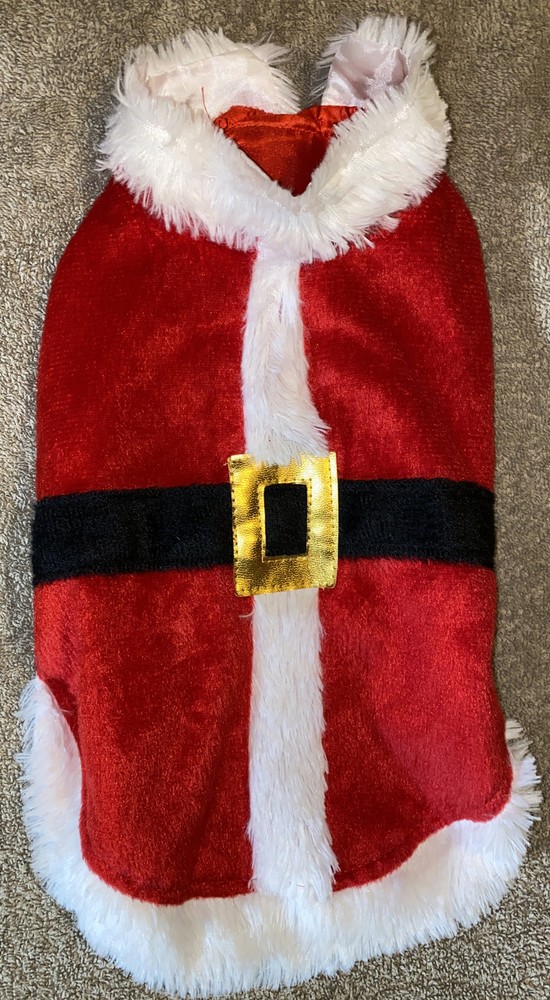 Dog Santa Outfit Sz Small