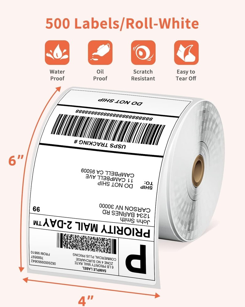 Phomemo 1000 Thermal Label Printer 4X6 Shipping Label Printer for Small Business