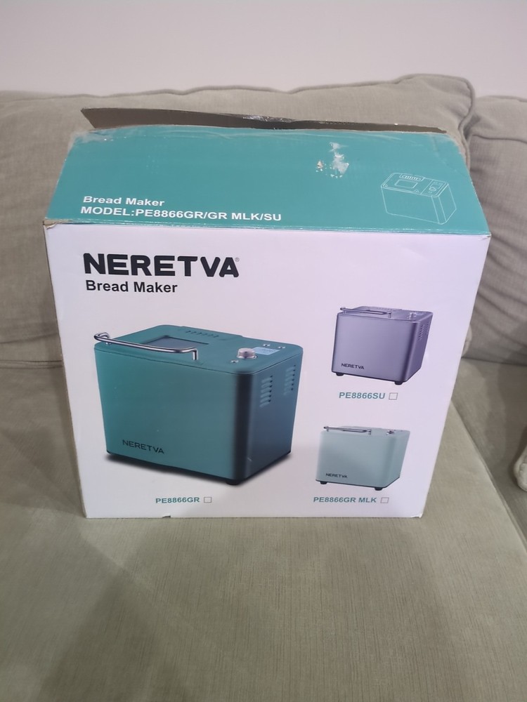 Neretva Bread Maker Machine , 20-In-1 2LB Automatic Breadmaker PE8866SU Silver