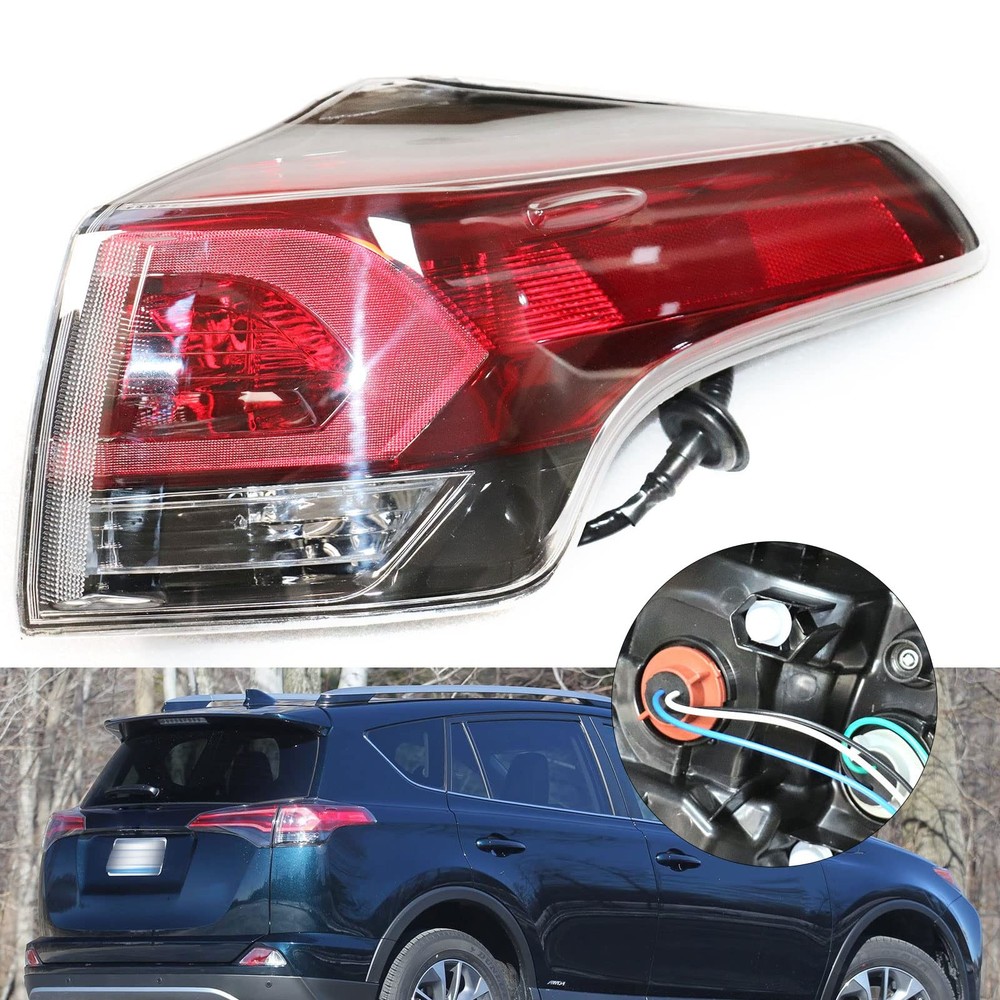 Outer Tail Light Assembly Toyota RAV4 2016-2018 Halogen Right Passenger Side