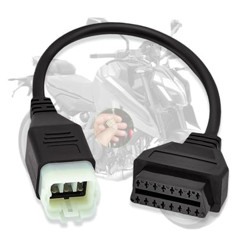 KTM 6 Pin to 16 Pin OBD2 Adapter Cable for Motorcycle Diagnostics & ECU Programm