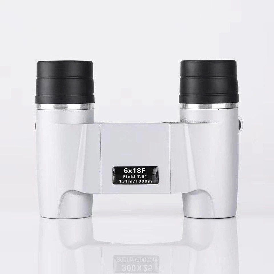 Compact Mini 6x18 Pocket Binoculars Auto Focus 131/1000m Waterproof Bird Watch