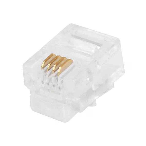 Monoprice Plug, Modular, RJ11, 6P4C, Solid, PK50 7269 Monoprice 7269