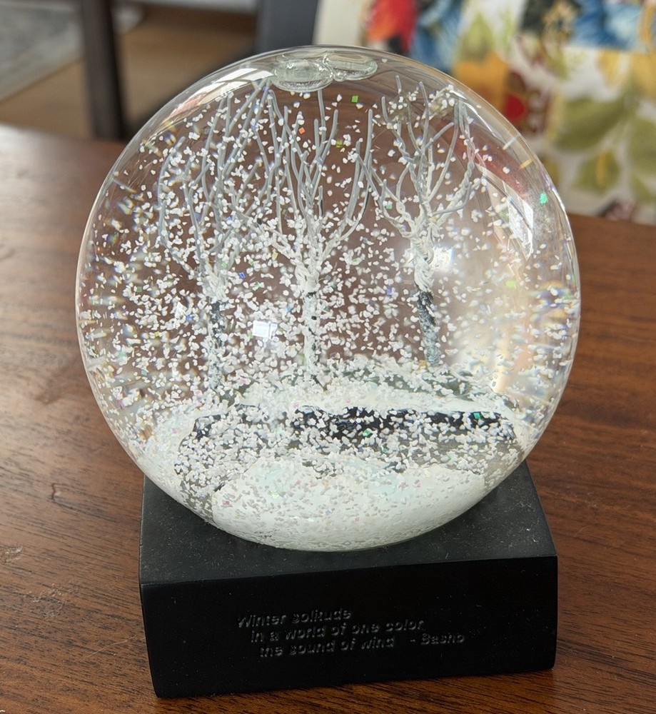 Winter Snow Globe With Quote