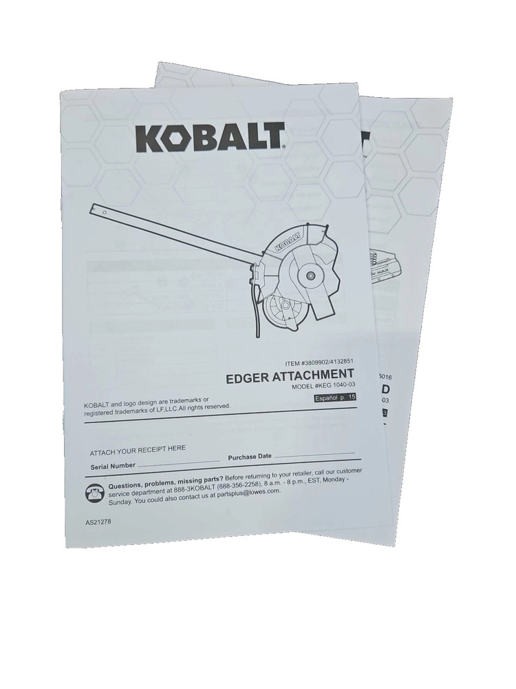 Kobalt 40-Volt 9-in Handheld Attachment Capable Battery Lawn Edger TOOL ONLY!