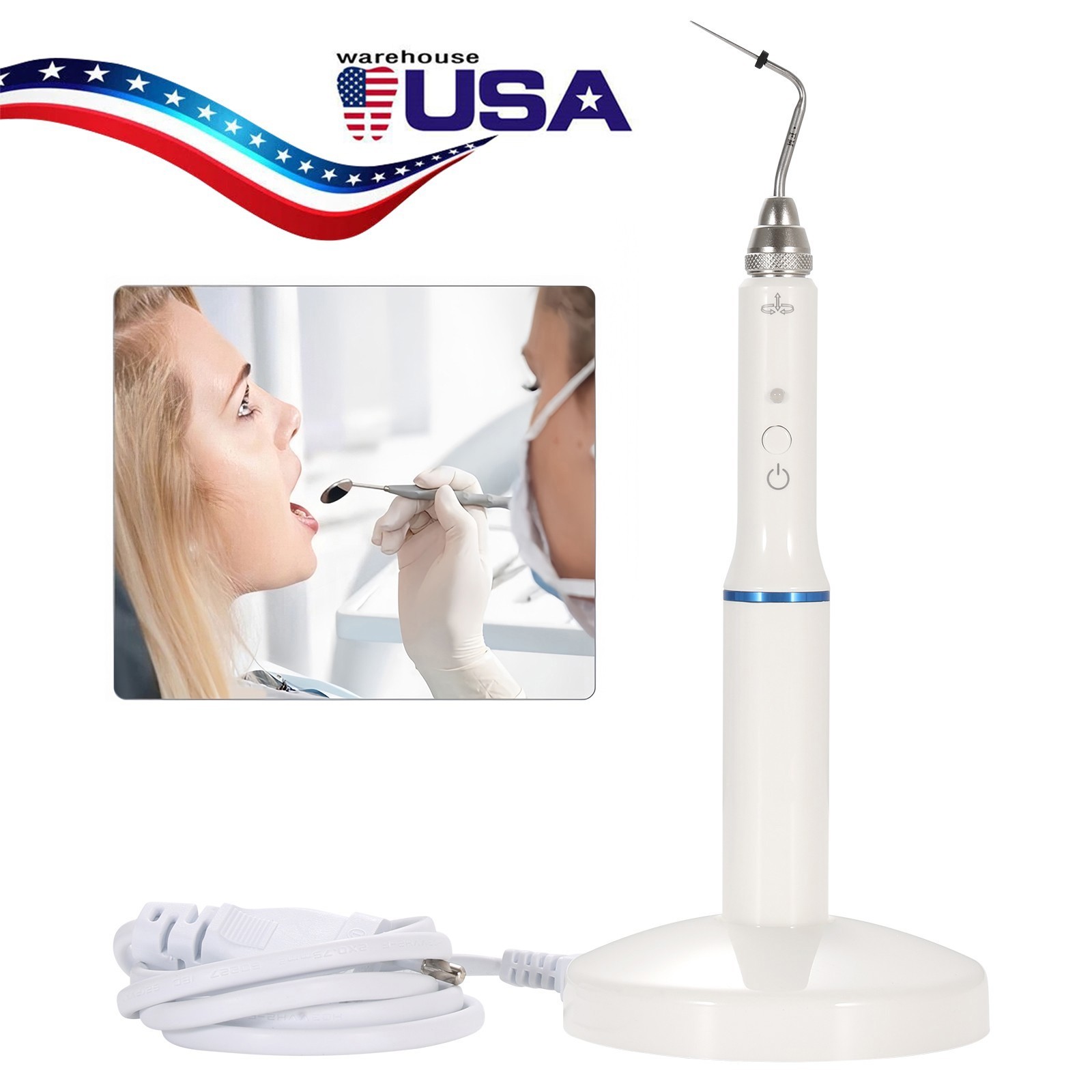 Dental Cordless Endo Heated Pen Gutta Percha Obturation System&2pcs Heated tips