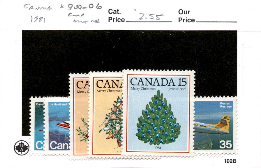 Canada, Postage Stamp, #900-906 Mint NH, 1981 (AD)