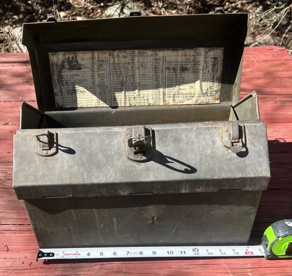 Vintage MILITARY TOOL Box ????