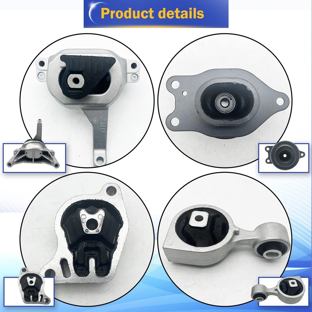 Engine Motor Engine Mount & Transmission Mount Kit for 2007 2008 2009 2010 20...
