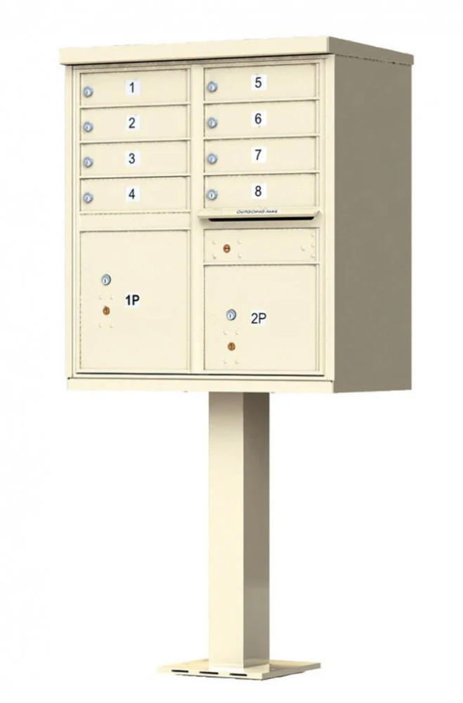 1590- T2 CBU Cluster Mailbox Parcel Locker - 4 Parcel Lockers