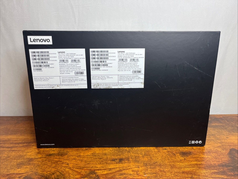 Lenovo Star Wars Jedi Challenges AR Headset w/Lightsaber Controller Open Box