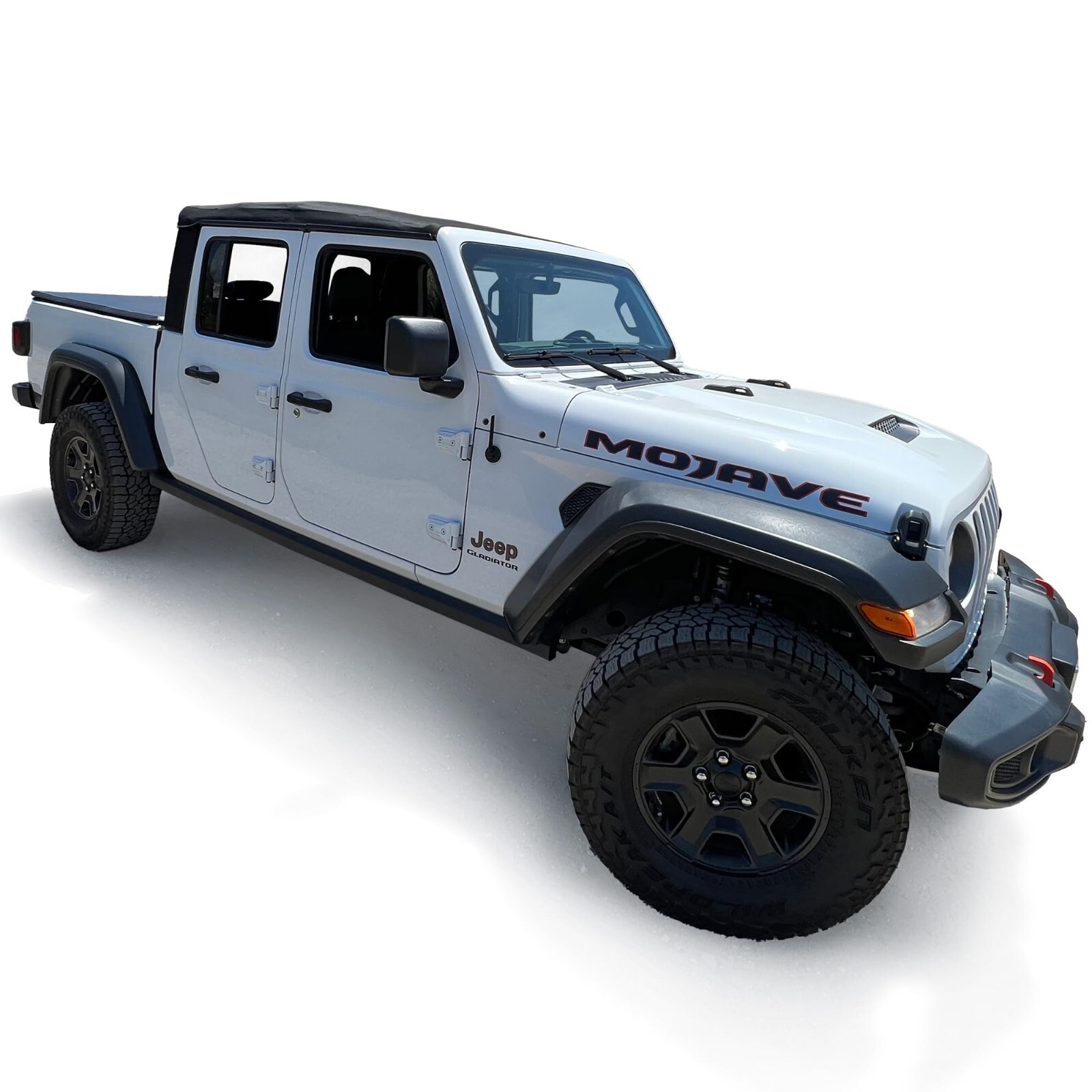 Sierra Offroad Soft Top for 2020 - 2026 Jeep Gladiator JT Black Sailcloth Vinyl