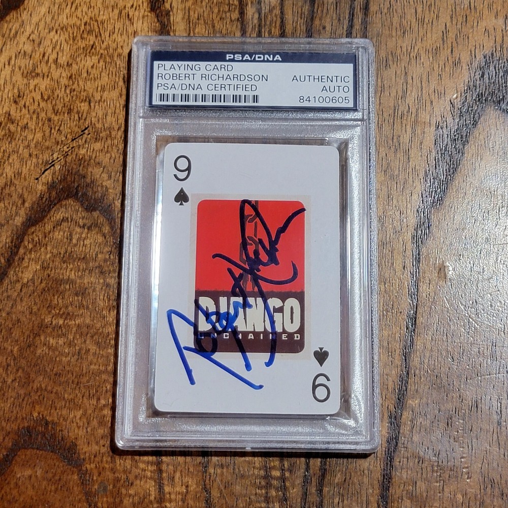 Robert Richardson Signed Django Unchained Trading Card Auto PSA DNA Encapsulated