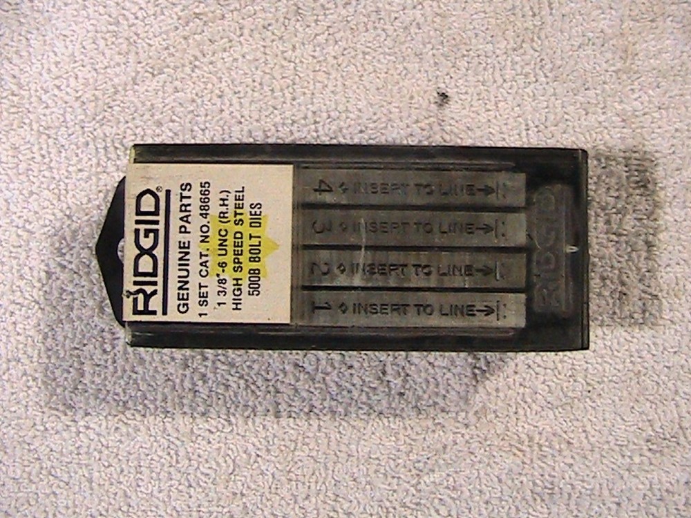 Ridgid 1-3/8-6 Bolt Die Chasers, 48665 for 500B Threader