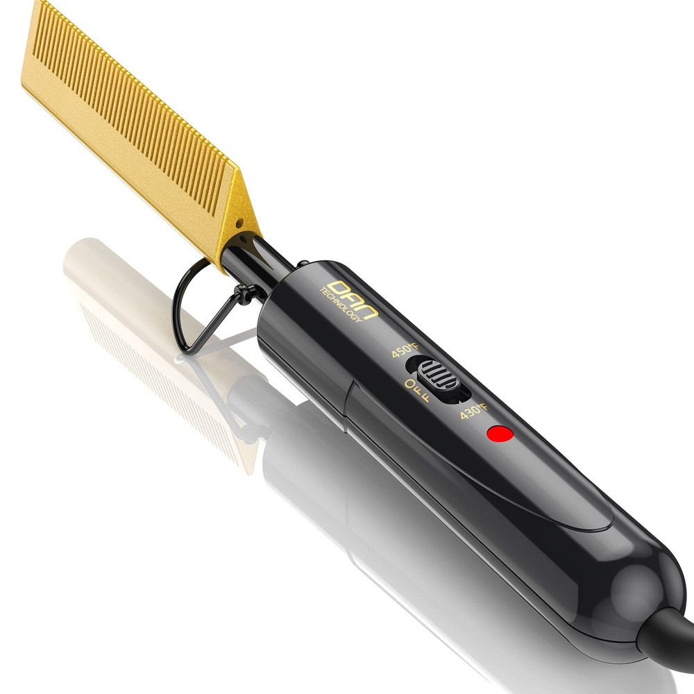 DAN Technology hot Comb Electric for Wigs,450℉Small Small, Black