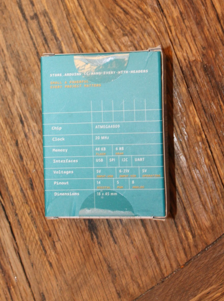 Arduino Nano Every w/ headers Compact ATmega4809 Microcontroller ABX00033