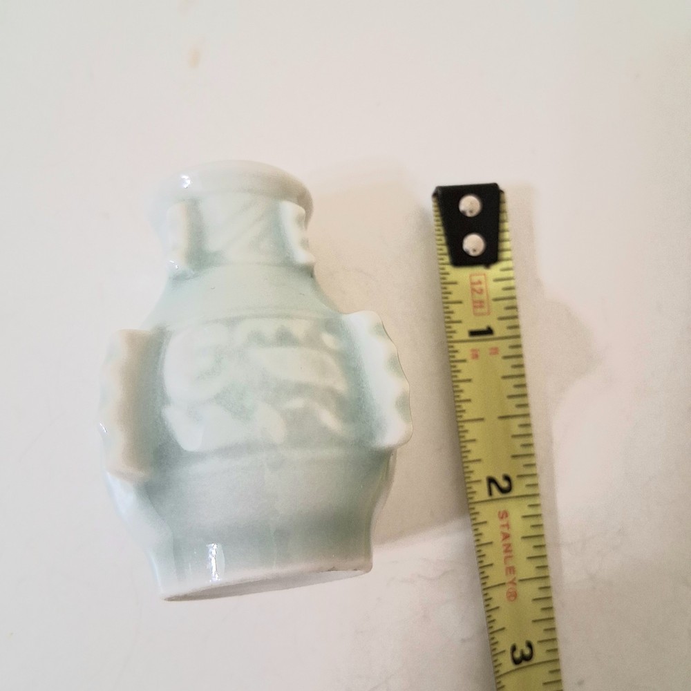 Vintage Miniature Celadon Vase