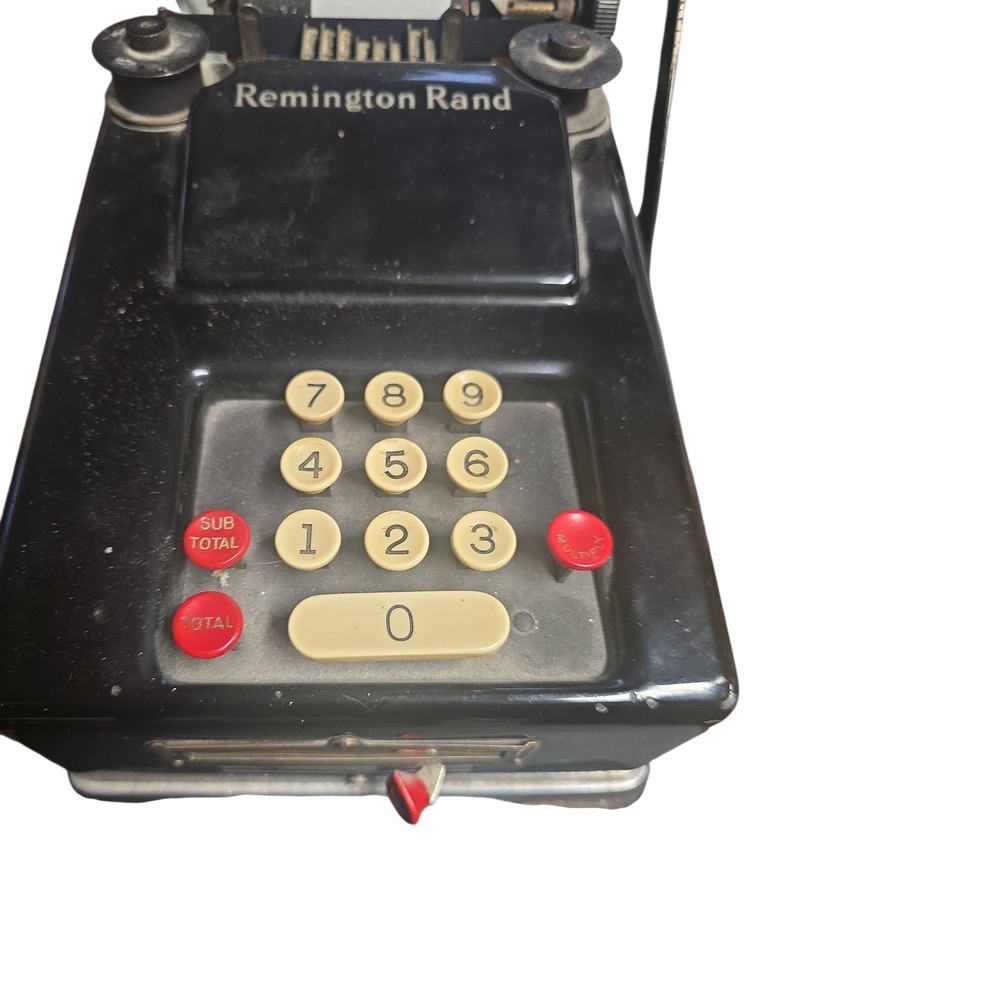 VTG Remington Rand Manual Adding Calculating Bookkeeping Adding Machine - TESTED