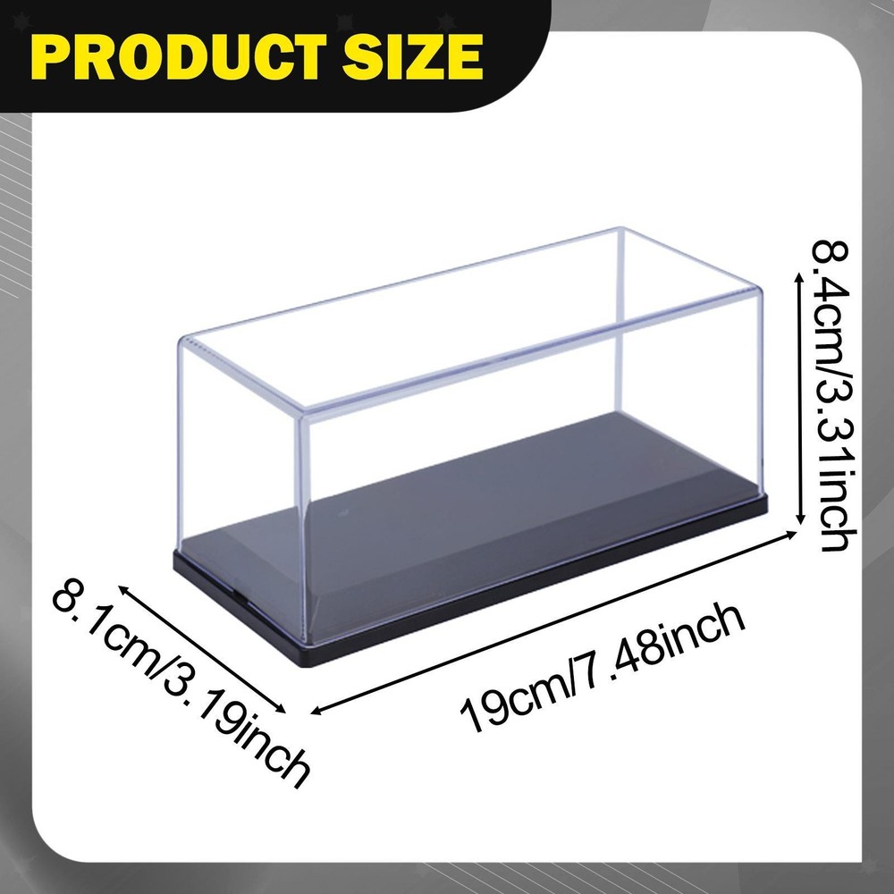 1/43 Model Car Display Case Figure Display Box Dustproof Acrylic Multifunctional