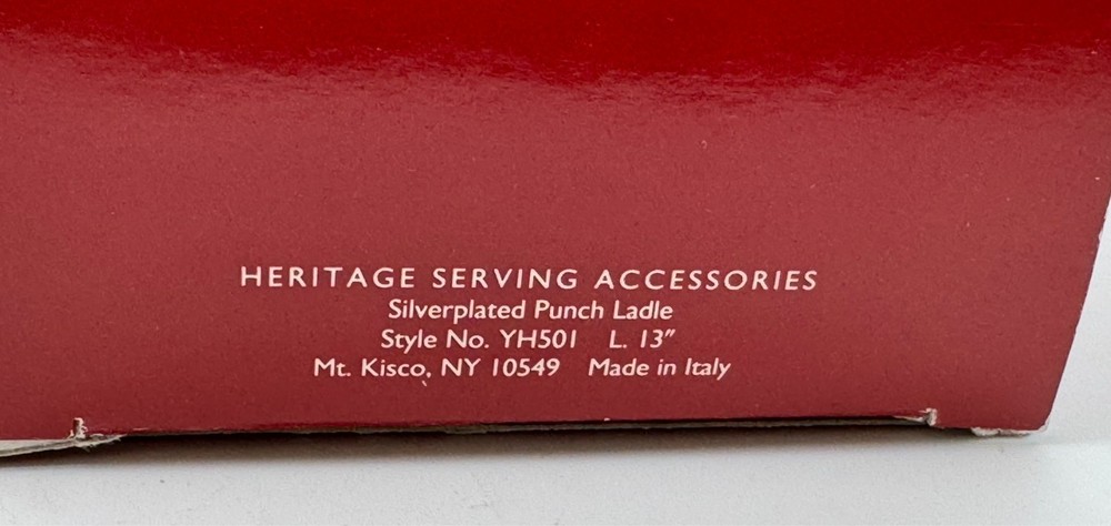 Pre-owned Gorham Heritage Silverplated Serving Spoon 12" In Box Made In Italy