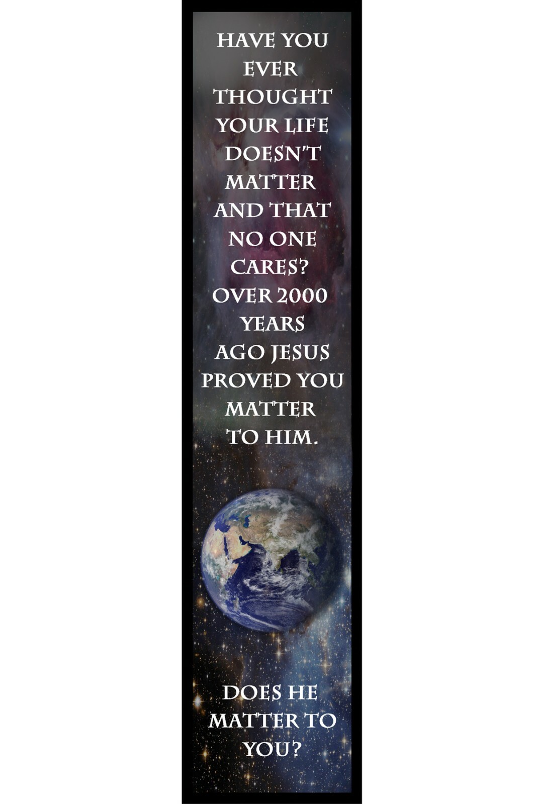 You Matter | Bookmark | Pack of 50 | Christian Gospel Tracts | Bible Tracts