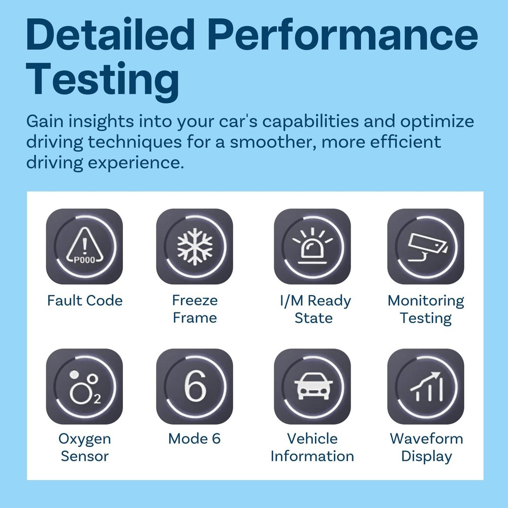 Cordless OBD2 Scanner Car Code Reader 5.4 Bluetooth Auto Diagnostic Scan Tool US