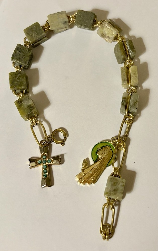 Connemara Marble w/ Mary & Cross Decade Rosary