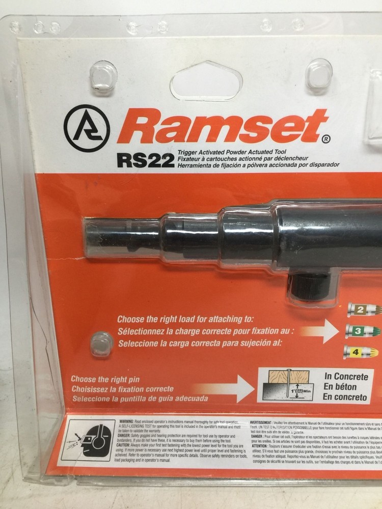 Ramset RS22 Trigger Activated Powder Actuated Tool (new)