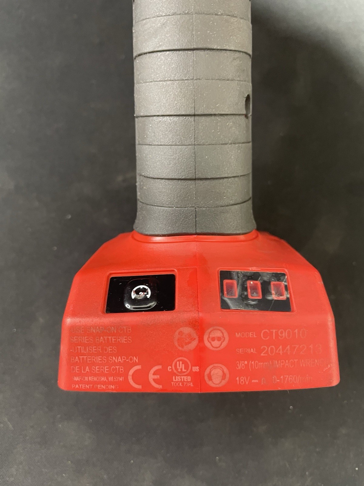 Snap-on CT9010 18V 3/8 Cordless Impact Wrench Tool Only