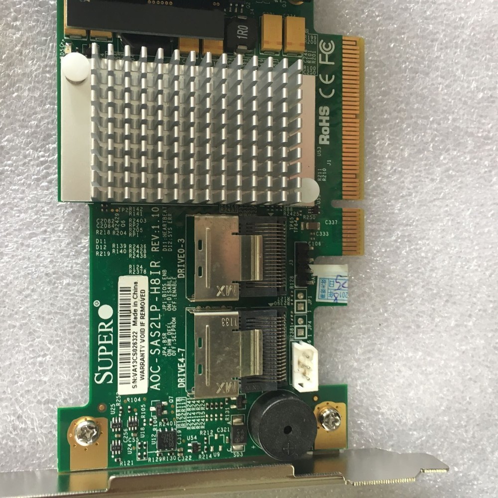 Supermicro AOC-SAS2LP-H8IR SAS2 PCI-e X8 RAID Controller + Battery