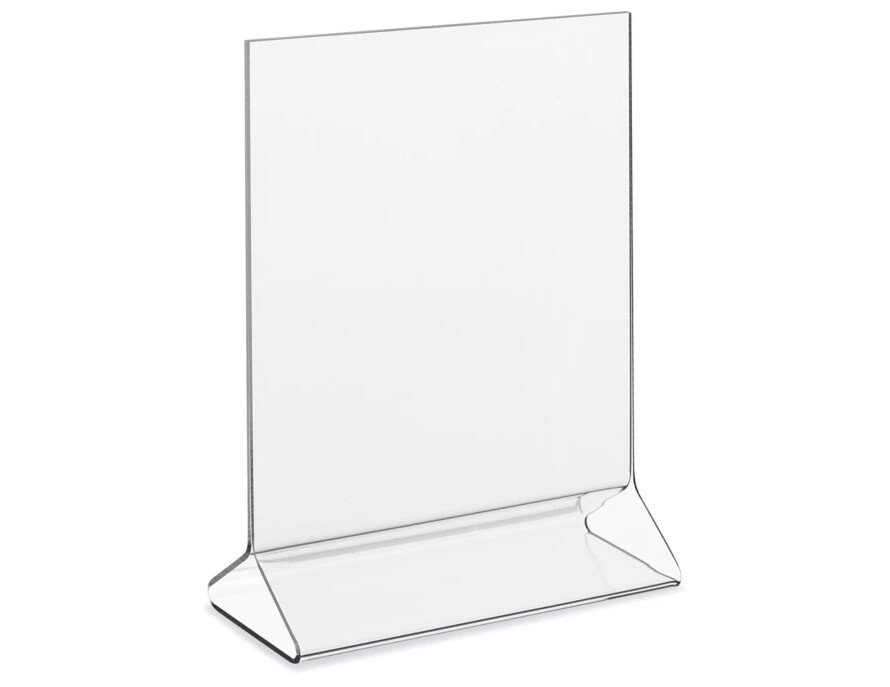 Uline Single Sheet Holders - 5 x 7 , T-Style - 4 count