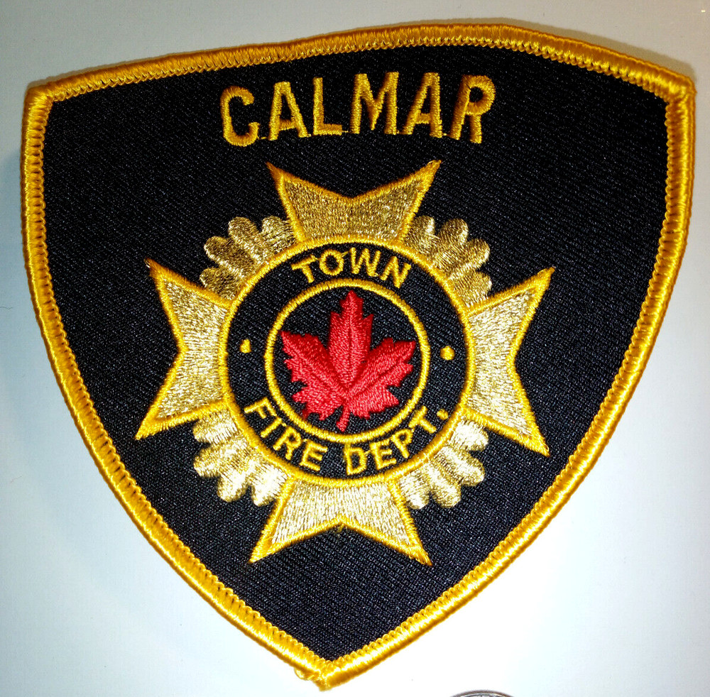 Calmar Fire Department Patch Badge Crest