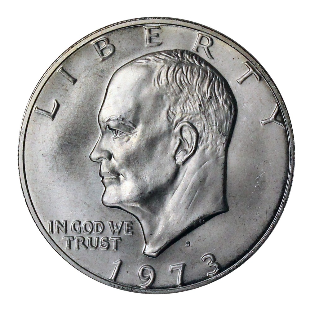 1973 -S Eisenhower dollar BU 40% Silver Ike Coin
