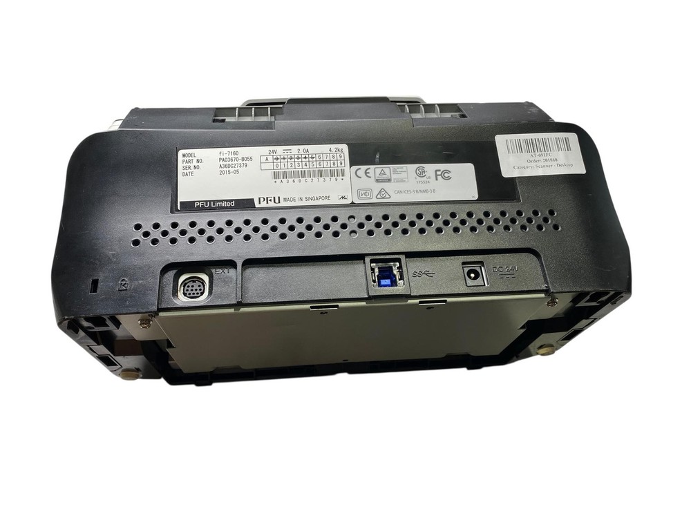Fujitsu fi-7160 (B055) High-Speed Sheet-Fed Document Scanner – CCD Sensor