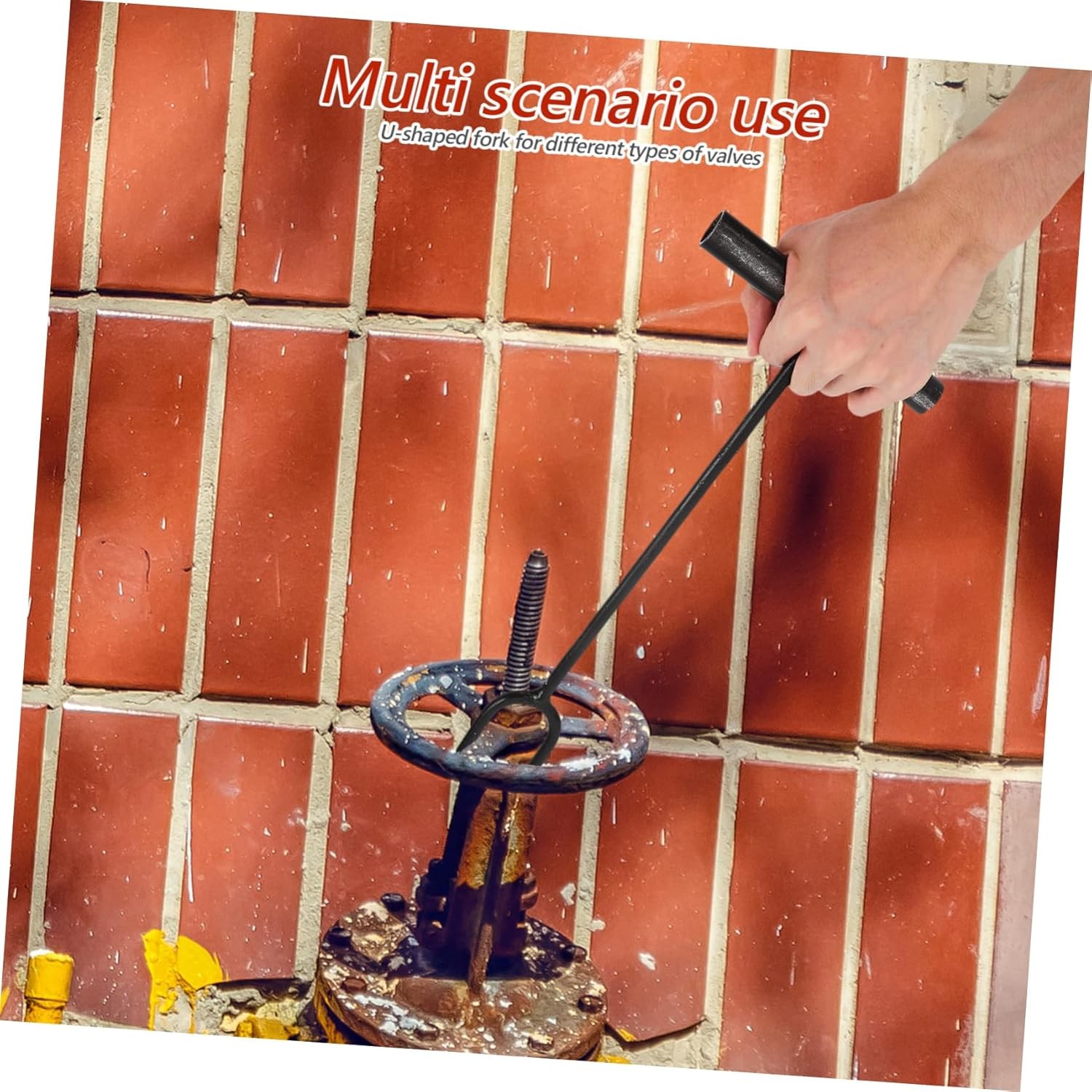 HEALSOPTHY Water Shut off Tool Long Reach T-handle Heavy Duty Valve Wrench for E