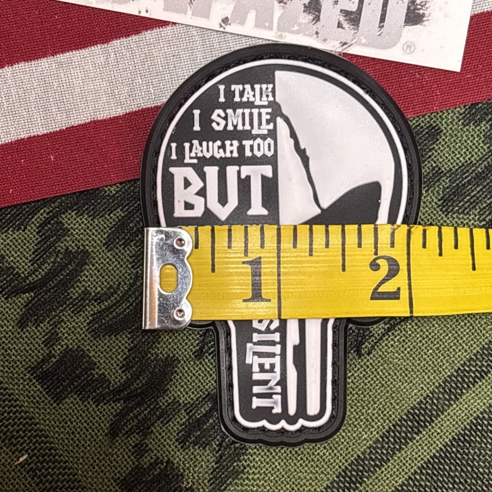 PvC 3D Punisher: Be Careful… Morale Tactical Hook And Loop Patch High Quality