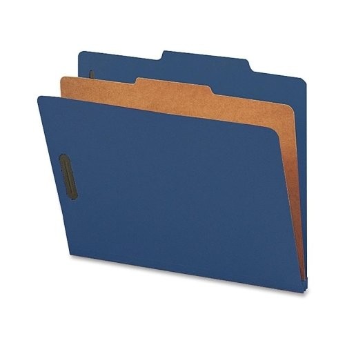 Sparco SP17202 Colored Classification Folder Blue 8.5"x11" 1 Divider
