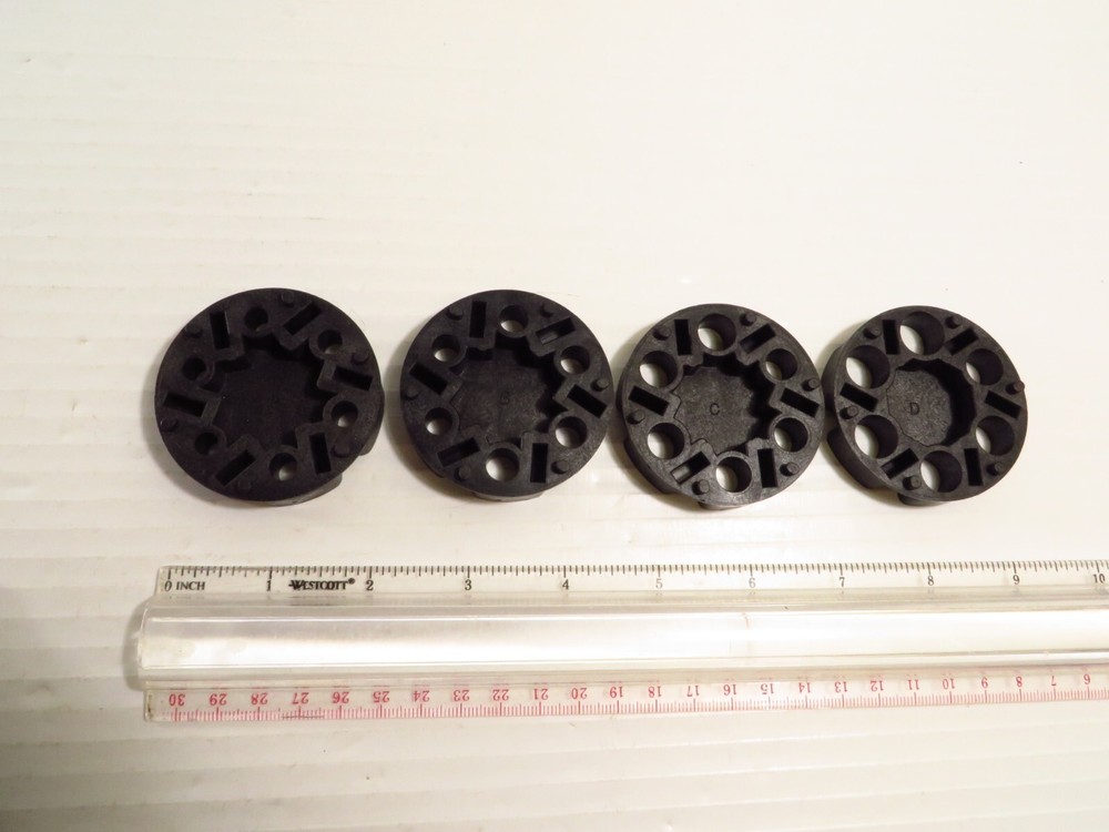 4 Pack Lee Auto Disk Powder Measure Inserts A, B, C, D, FREE 2-3 Day Ship!!!