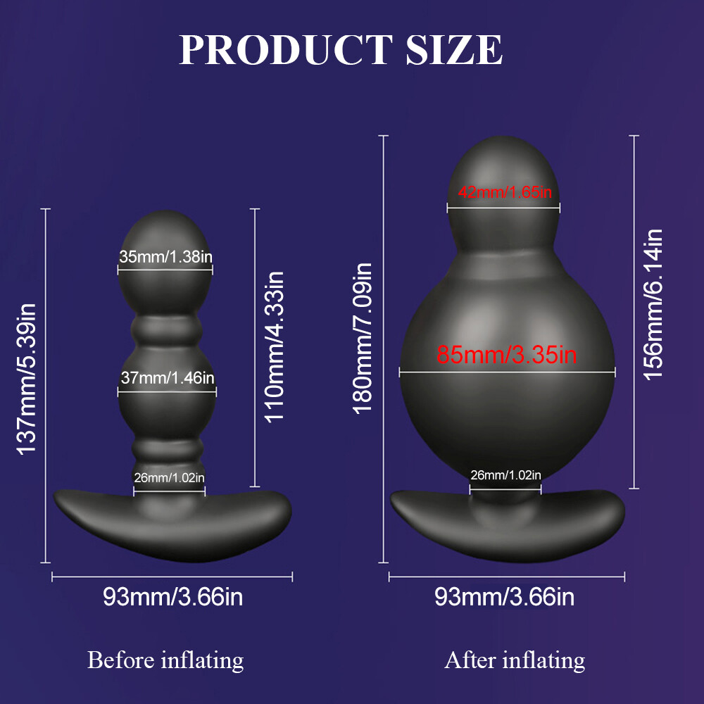 Extra-Large-Inflatable-Male-Prostate-Anal-Butt-Plug-Dildo-Huge-Men-Women-Sex-Toy