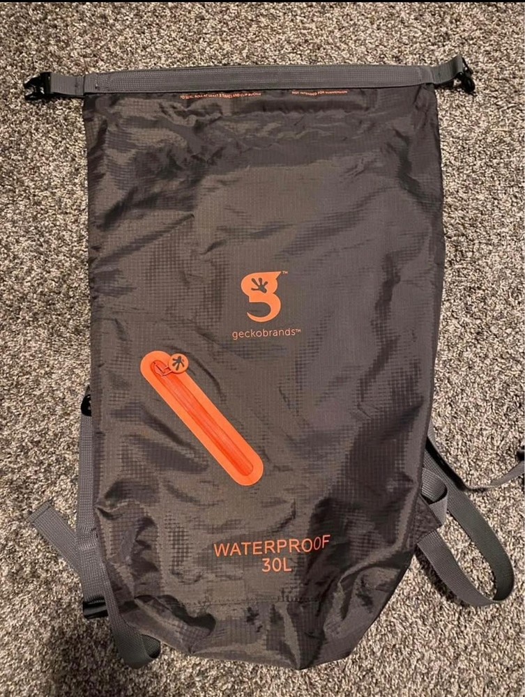 Geckobrands Lightweight 30L Waterproof Backpack